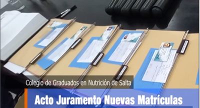 Acto Juramento Nuevas Matrículas